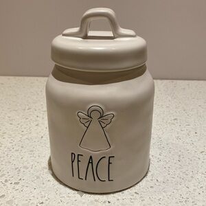 Rae Dunn PEACE Holiday Canister